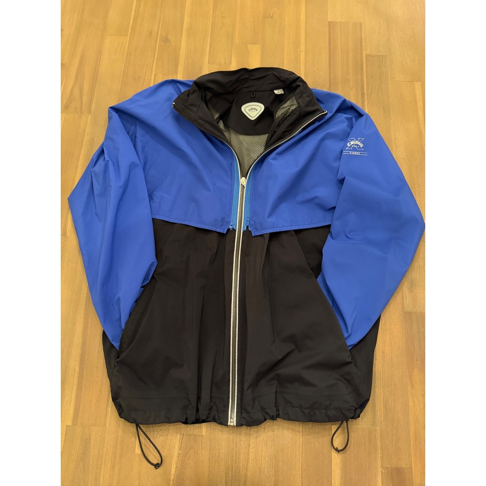 Callaway Golf X Series Mens Windbreaker‎ Jacket Royal Blue Black Size L